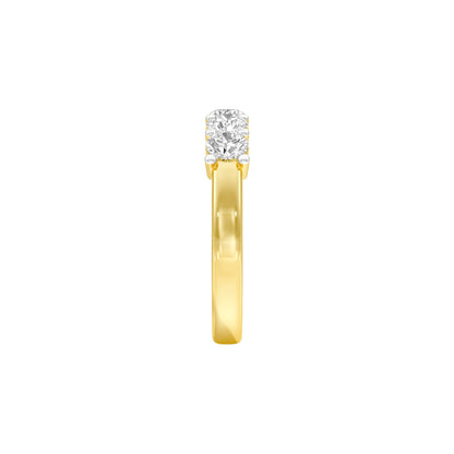 Luna Diamond Band Ring 18 KT / Yellow Gold / 22