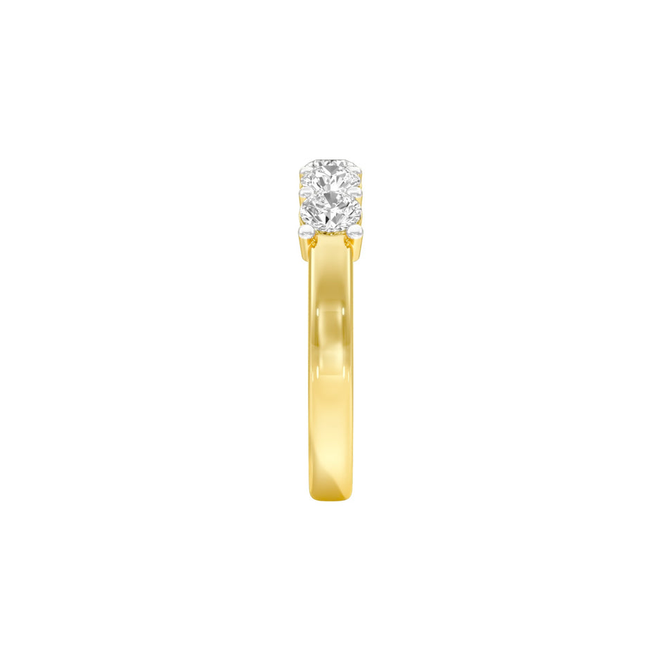 Luna Diamond Band Ring 18 KT / Yellow Gold / 22