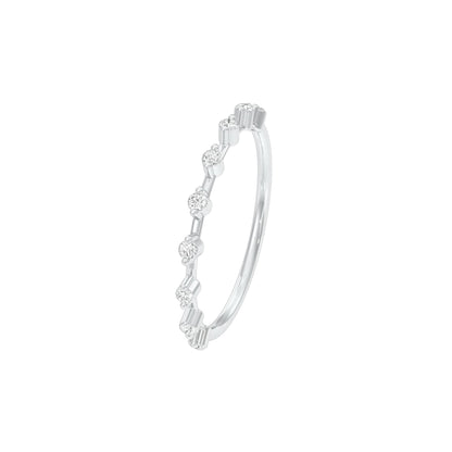DLR001453 18 KT / White Gold / 22
