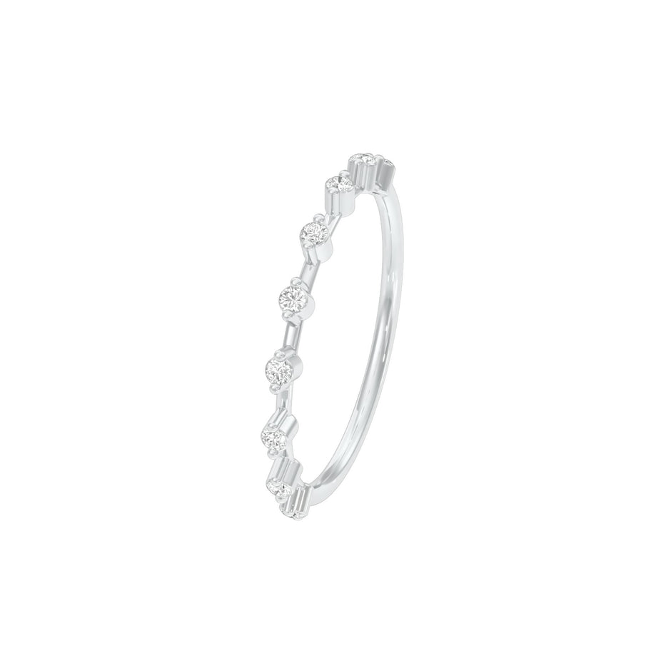 DLR001453 18 KT / White Gold / 22