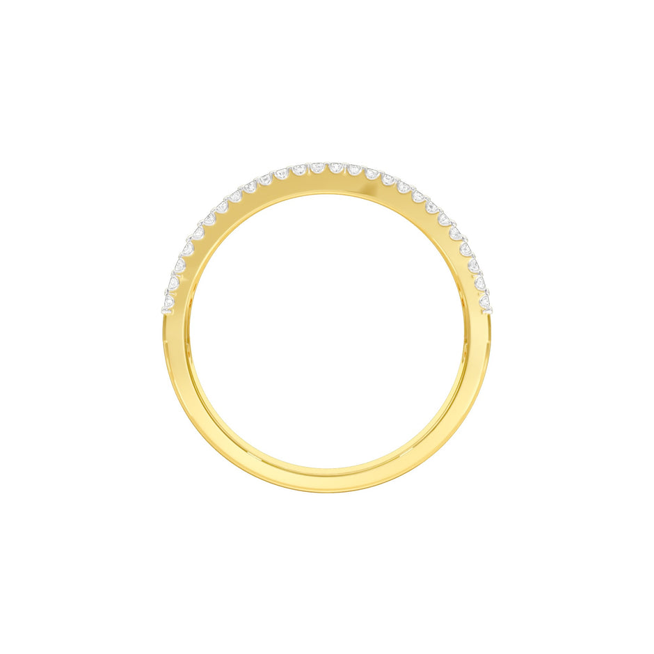 Gleam Drop Diamond Band Ring
