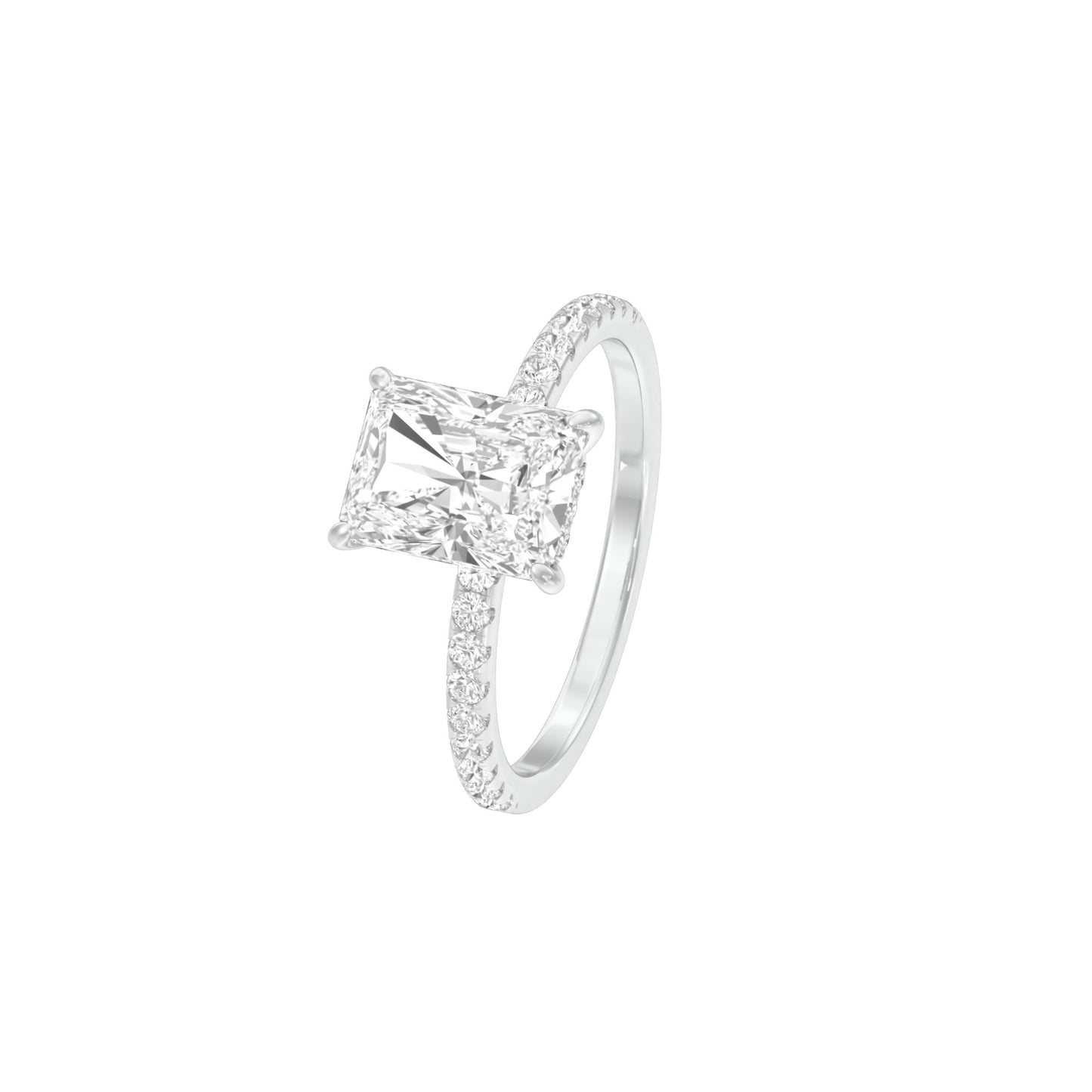 DLR001456 18 KT / White Gold / 22