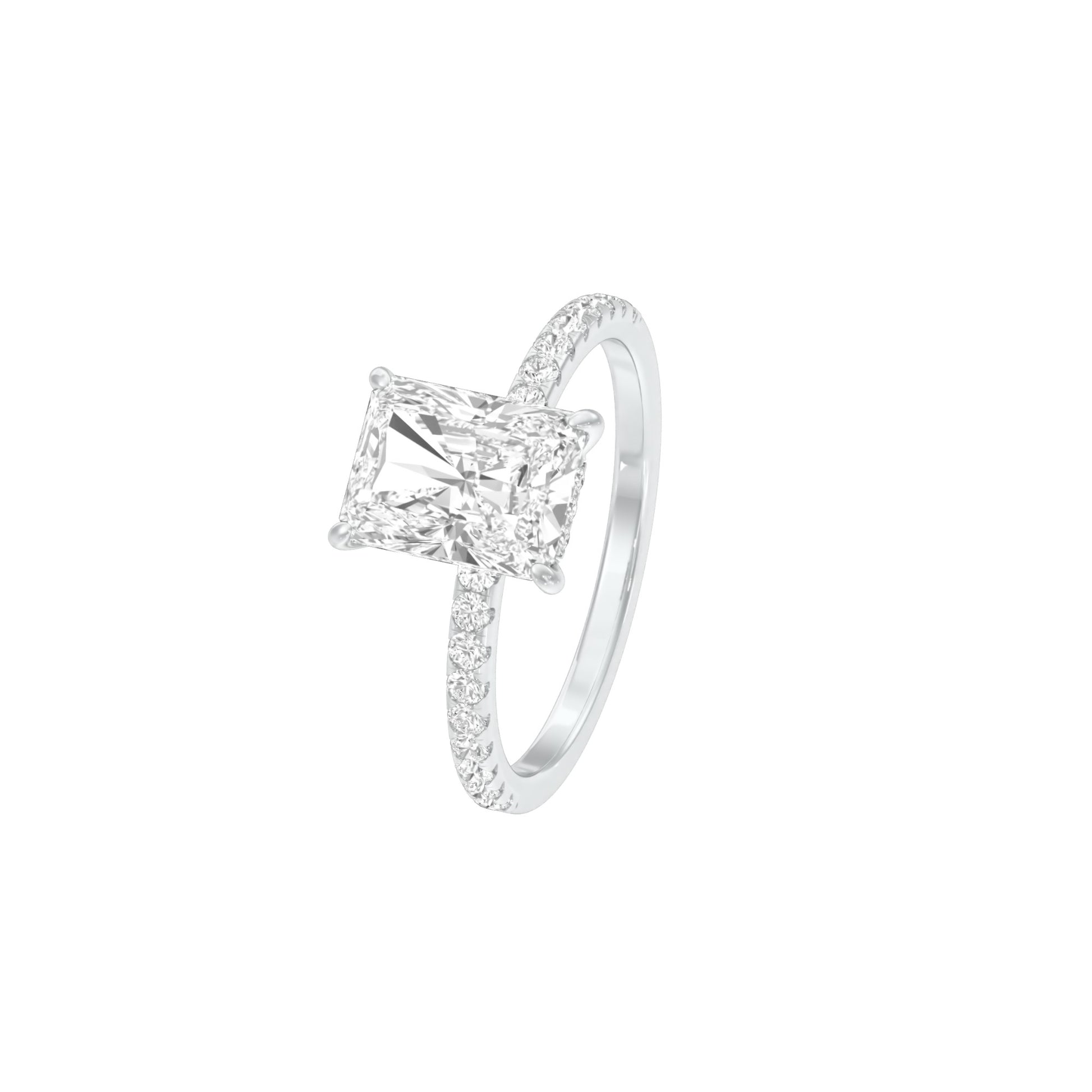 DLR001456 18 KT / White Gold / 22