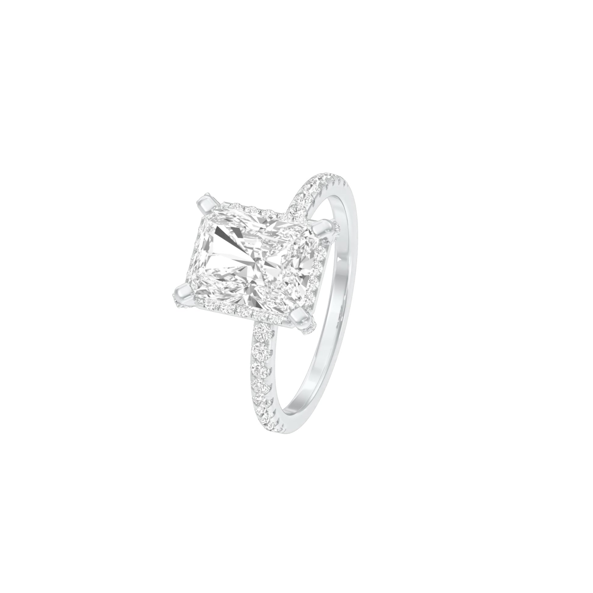 DLR001457 18 KT / White Gold / 22