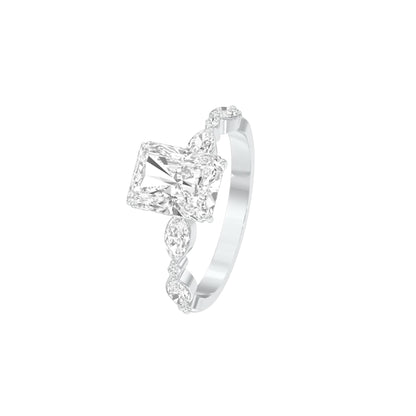 DLR001466 18 KT / White Gold / 22