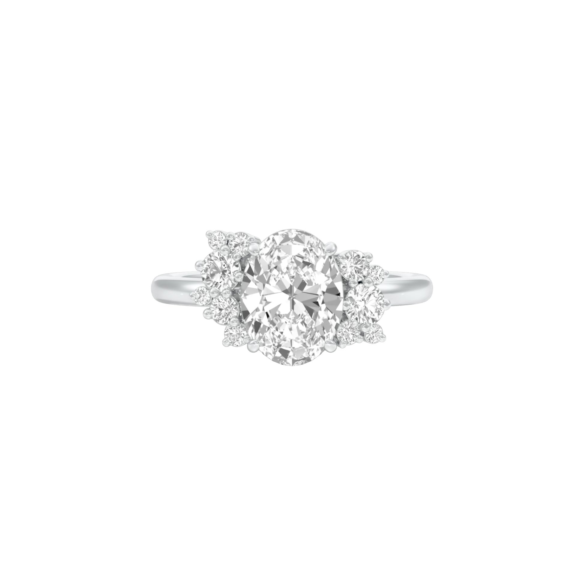 DLR001467 18 KT / White Gold / 22