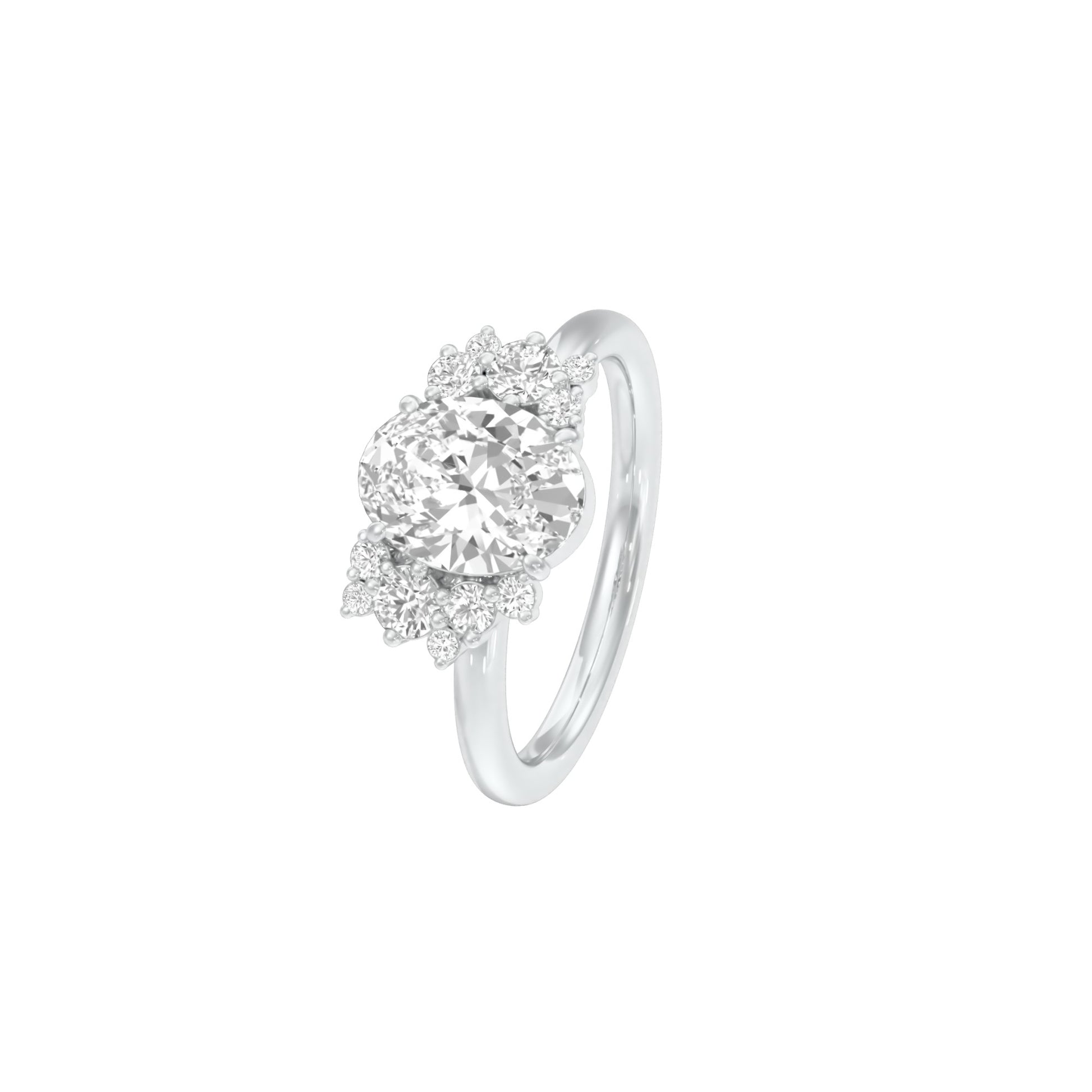 DLR001467 18 KT / White Gold / 22