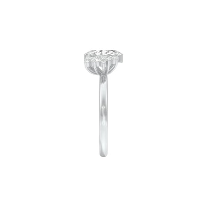 DLR001467 18 KT / White Gold / 22