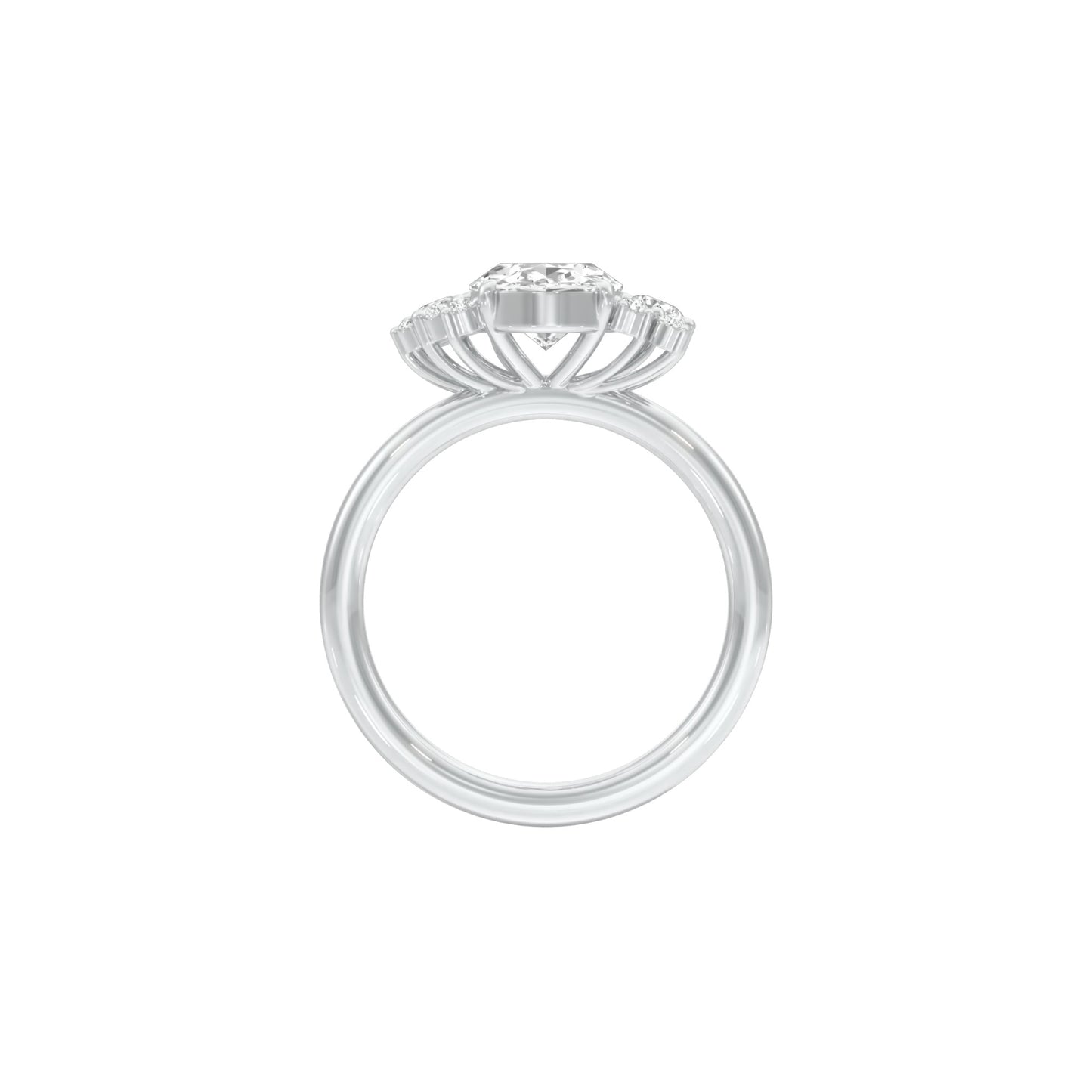 DLR001467 18 KT / White Gold / 22