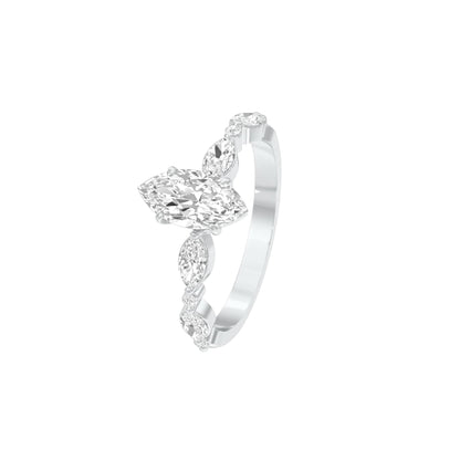 DLR001469 18 KT / White Gold / 22