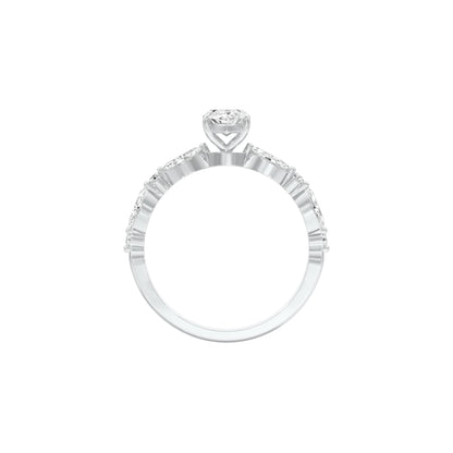 DLR001469 18 KT / White Gold / 22