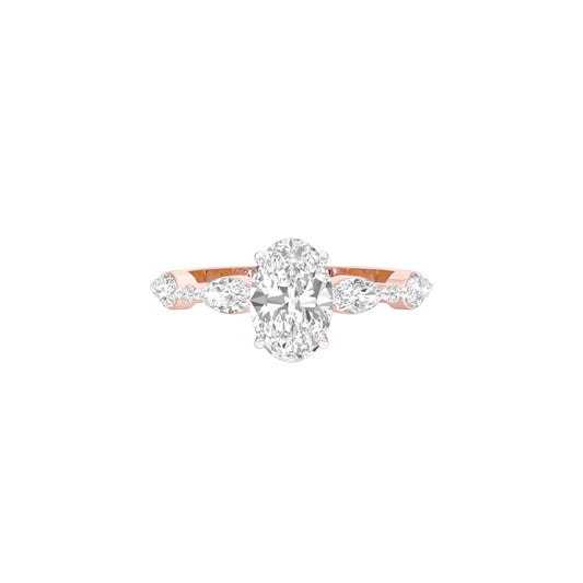 DLR001470 18 KT / Rose Gold / 22