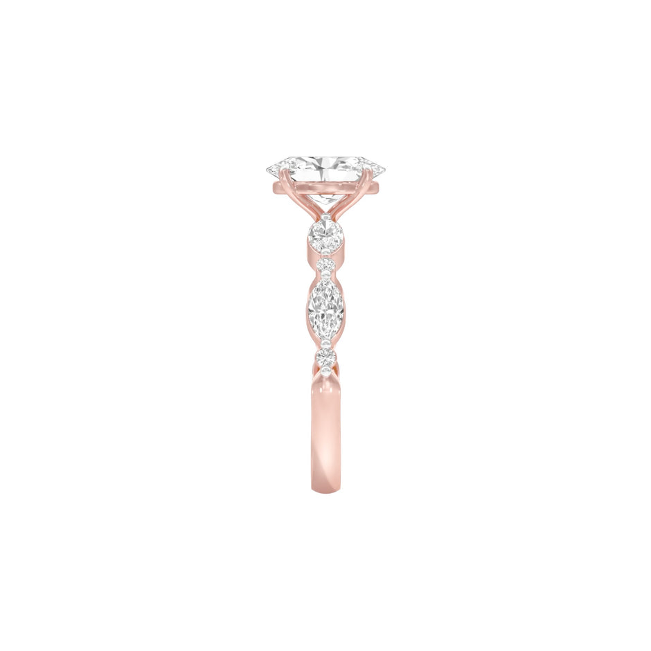 DLR001470 18 KT / Rose Gold / 22