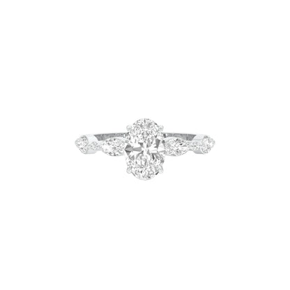 DLR001470 18 KT / White Gold / 22
