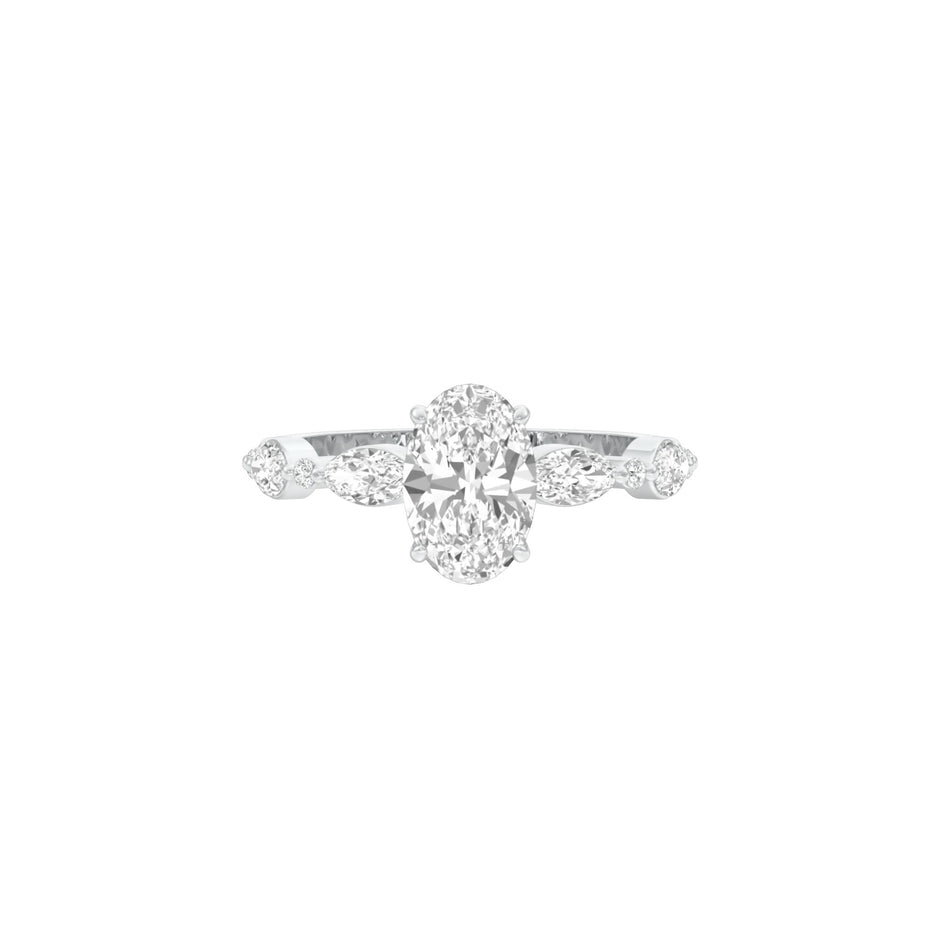 DLR001470 18 KT / White Gold / 22