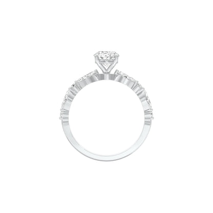 DLR001470 18 KT / White Gold / 22