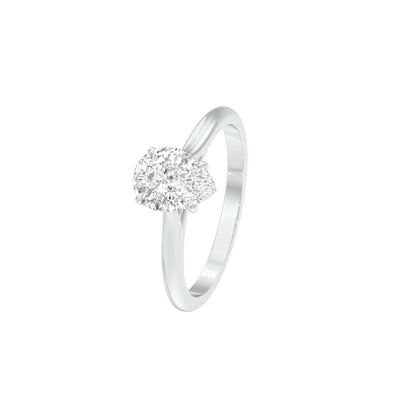 DLR001476 18 KT / White Gold / 22