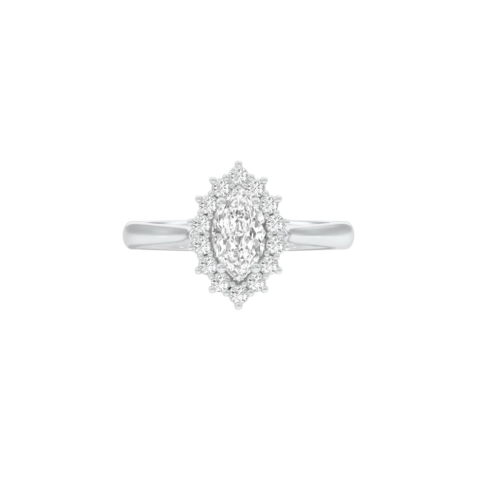 DLR001478 18 KT / White Gold / 22