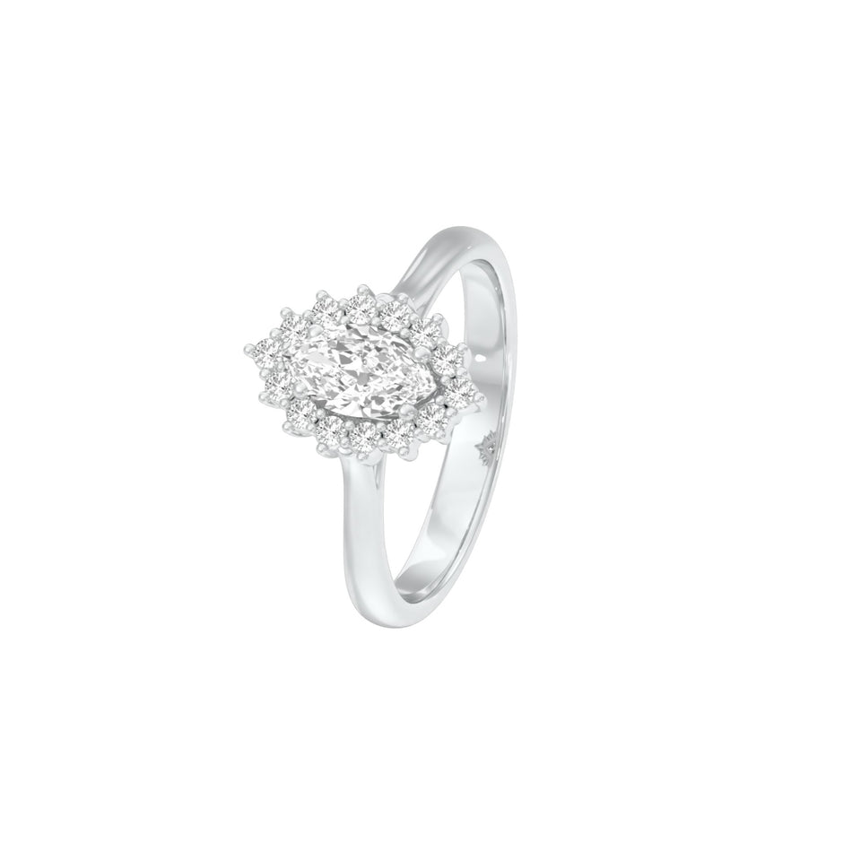 DLR001478 18 KT / White Gold / 22