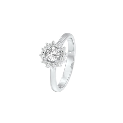 DLR001479 18 KT / White Gold / 22