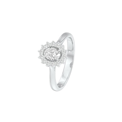 DLR001481 18 KT / White Gold / 22