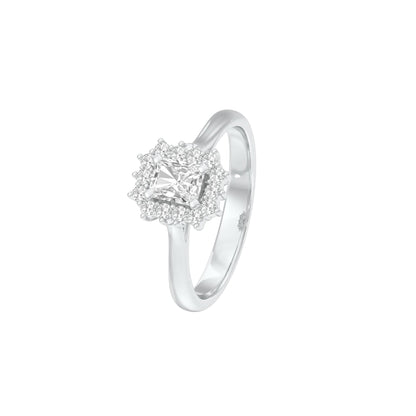 DLR001483 18 KT / White Gold / 22