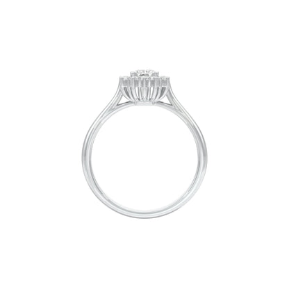 DLR001483 18 KT / White Gold / 22