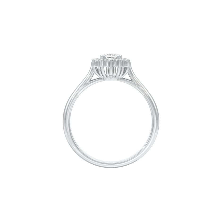 DLR001483 18 KT / White Gold / 22