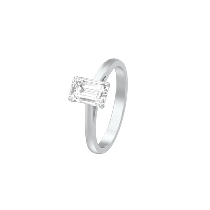 Square of Us Diamond Engagement Ring 18 KT / White Gold / 18
