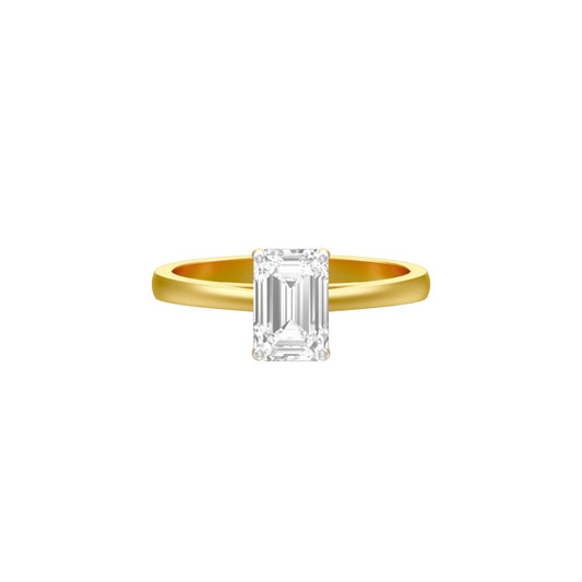Square of Us Diamond Engagement Ring 18 KT / Yellow Gold / 18