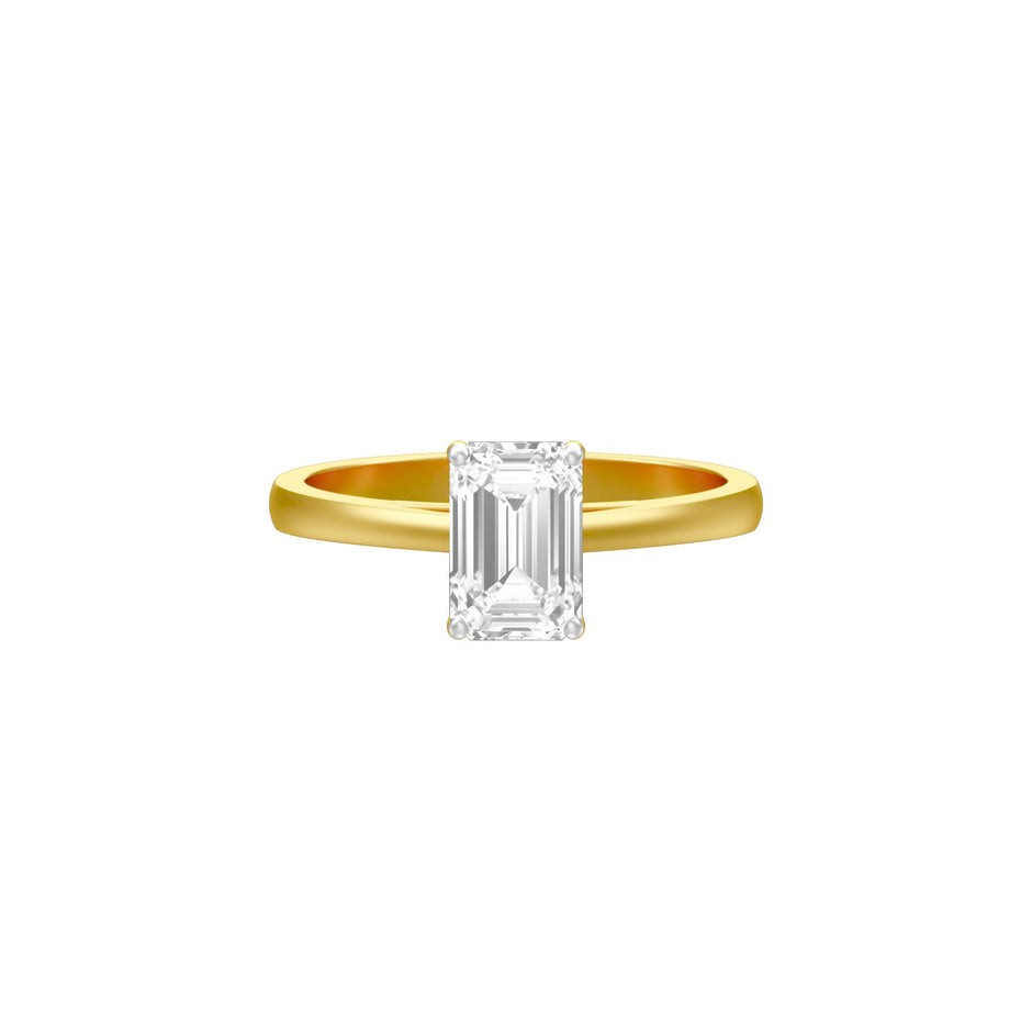 Square of Us Diamond Engagement Ring 18 KT / Yellow Gold / 18