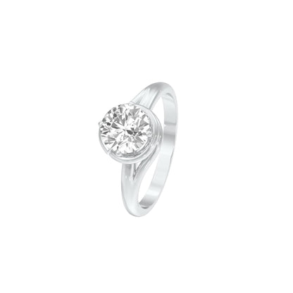 DLR001490 18 KT / White Gold / 22