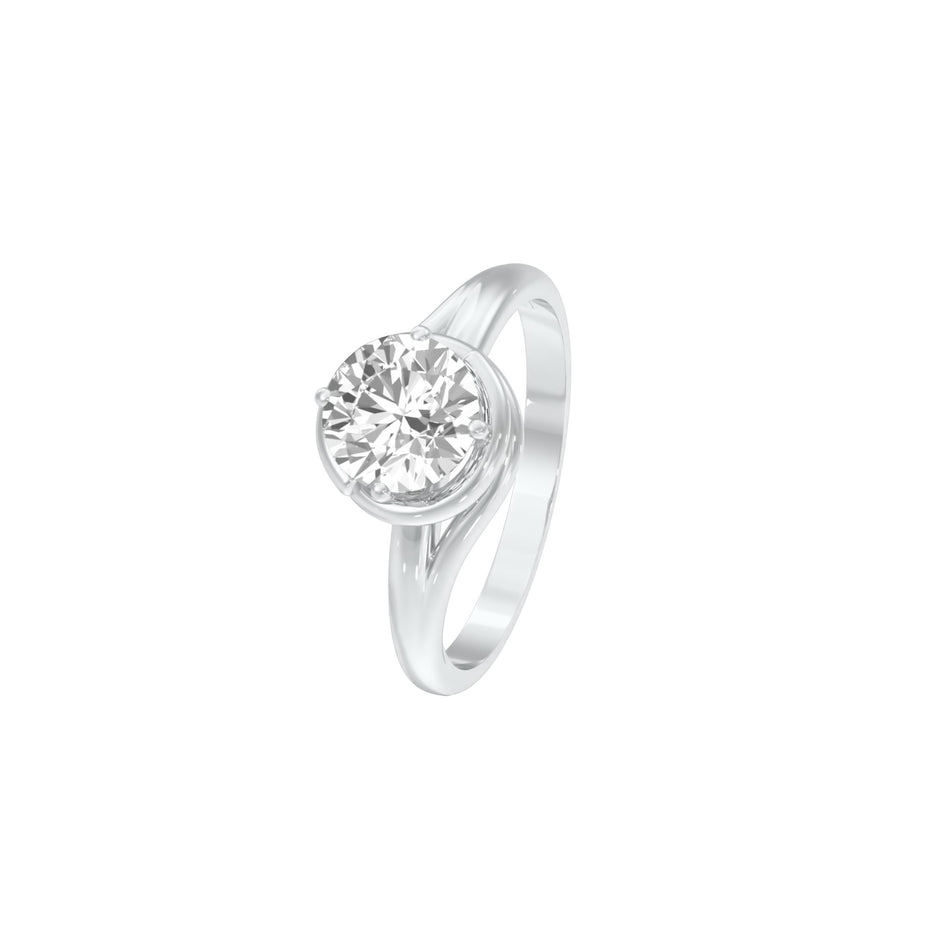DLR001490 18 KT / White Gold / 22