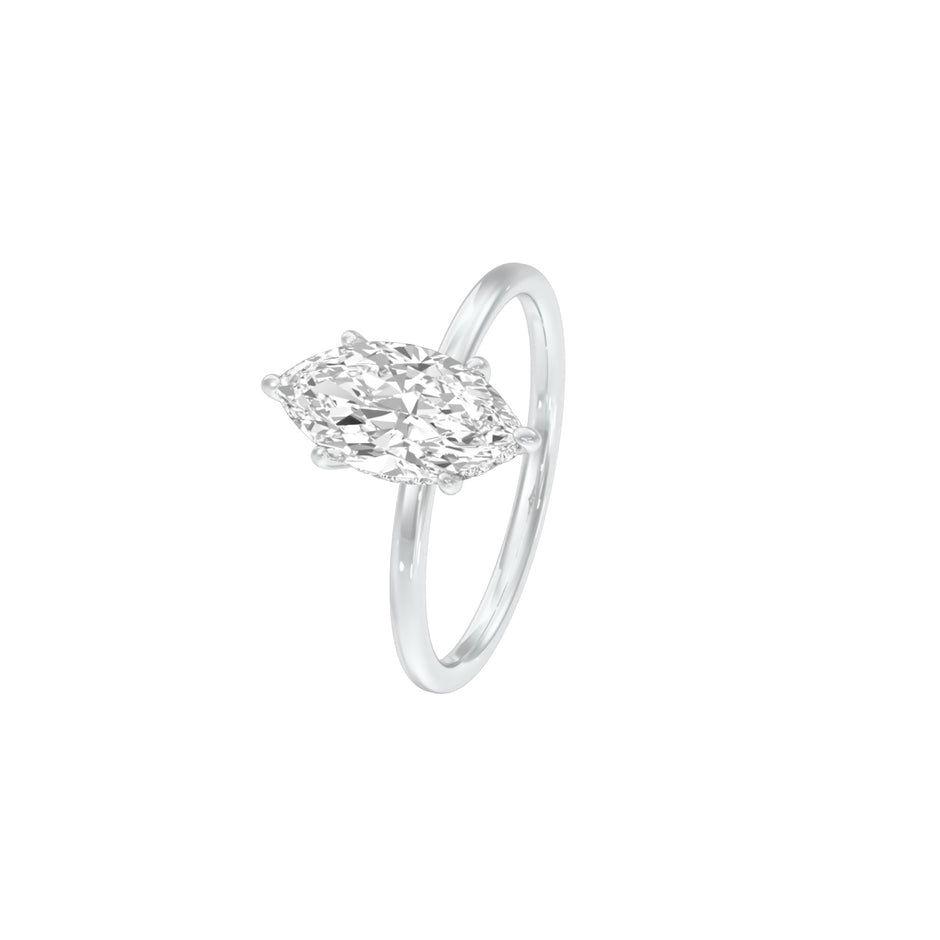 DLR001494 18 KT / White Gold / 22