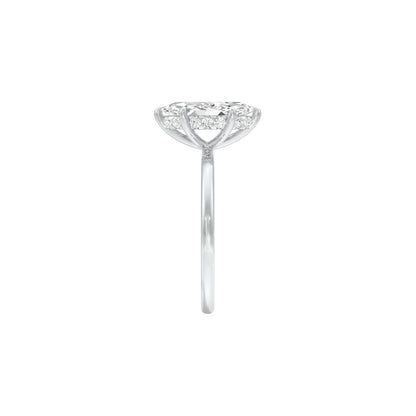 DLR001494 18 KT / White Gold / 22