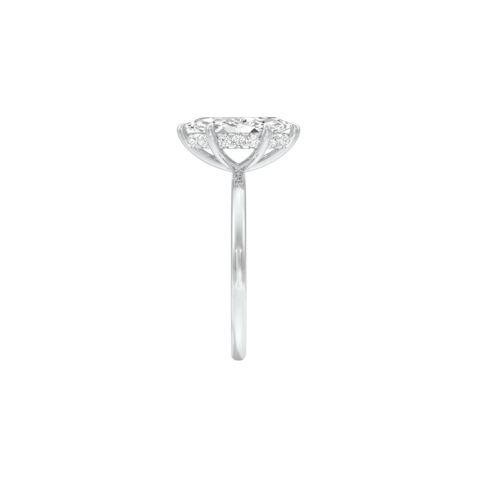 DLR001494 18 KT / White Gold / 22