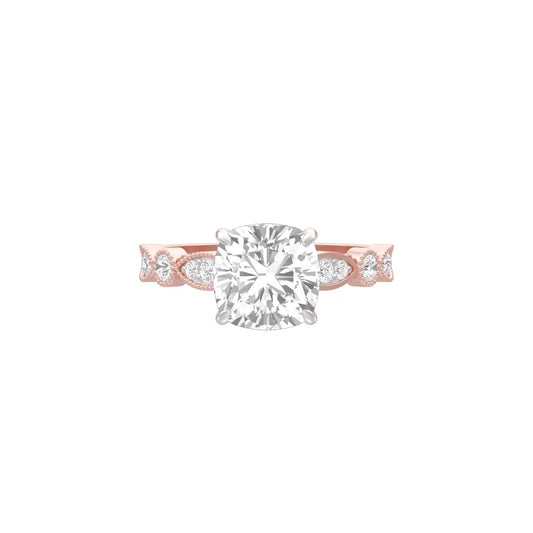 Spark & Stillness Diamond Engagement Ring 18 KT / Rose Gold / 18