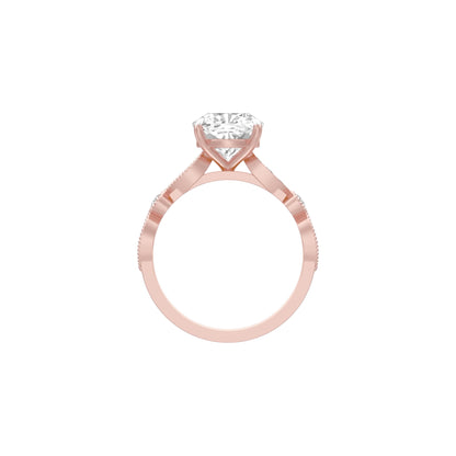 Spark & Stillness Diamond Engagement Ring 18 KT / Rose Gold / 18
