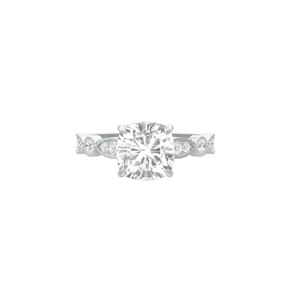 Spark & Stillness Diamond Engagement Ring 18 KT / White Gold / 18