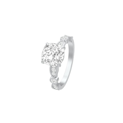 Spark & Stillness Diamond Engagement Ring 18 KT / White Gold / 18