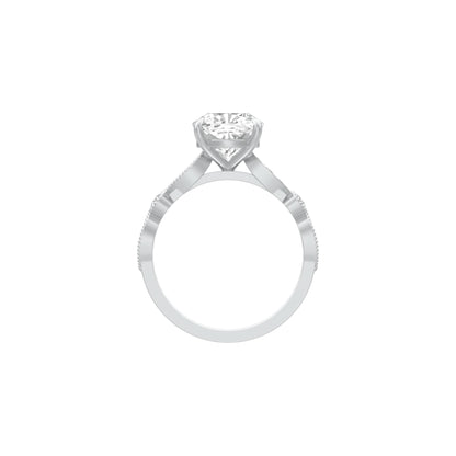 Spark & Stillness Diamond Engagement Ring 18 KT / White Gold / 18