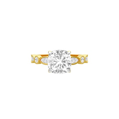 Spark & Stillness Diamond Engagement Ring 18 KT / Yellow Gold / 18
