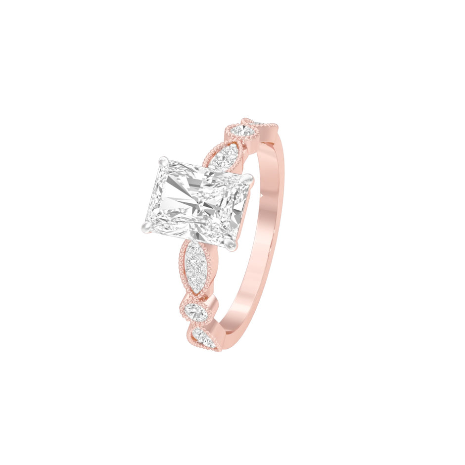 DLR001502 18 KT / Rose Gold / 22