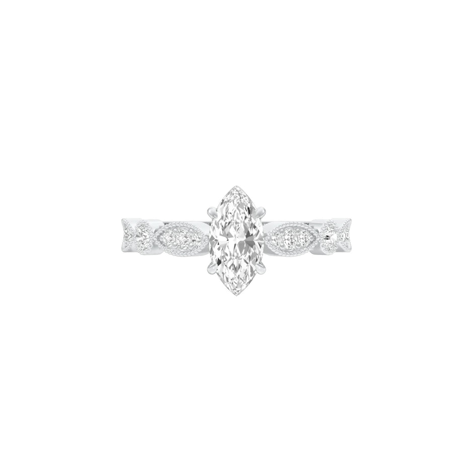 DLR001504 18 KT / White Gold / 22