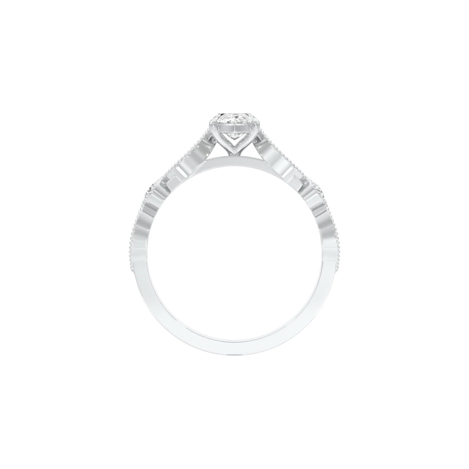 DLR001504 18 KT / White Gold / 22