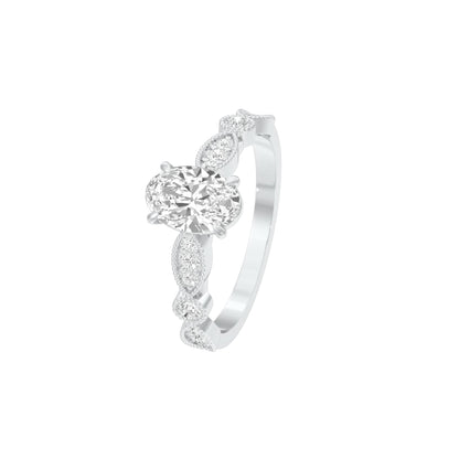 DLR001505 18 KT / White Gold / 22