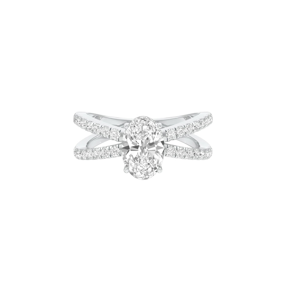 DLR001508 18 KT / White Gold / 22