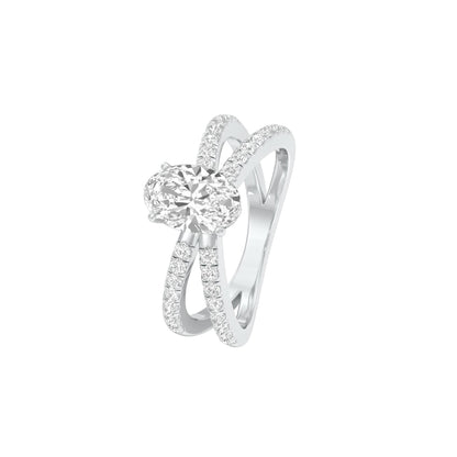 DLR001508 18 KT / White Gold / 22