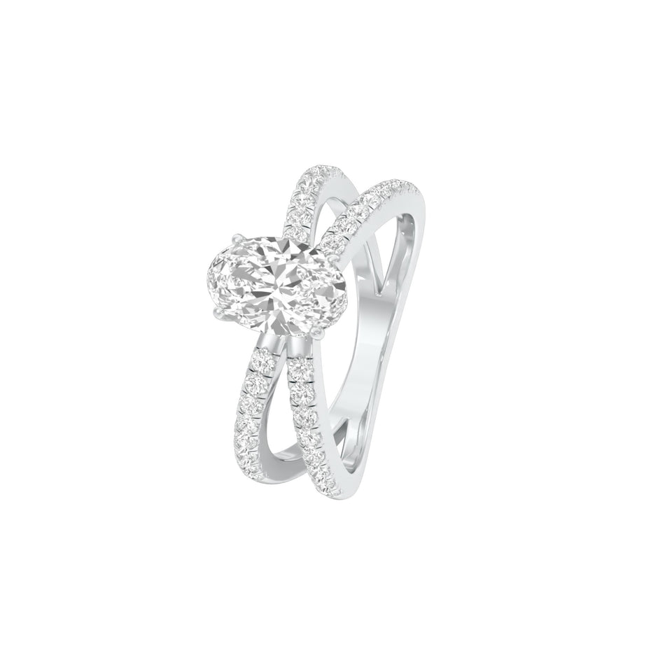 DLR001508 18 KT / White Gold / 22