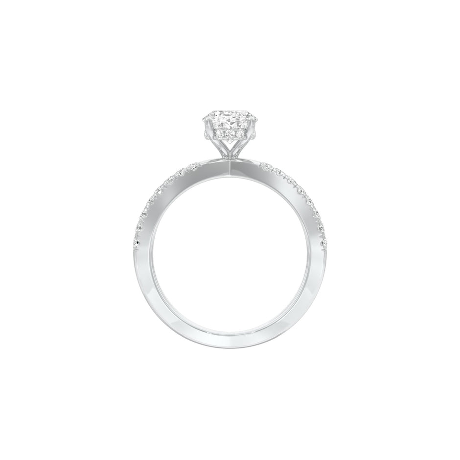 DLR001508 18 KT / White Gold / 22